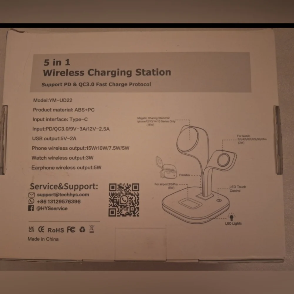 EXW Wireless Charging Station for Magsafe Charger,Charging Station Black